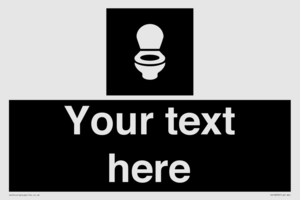 Custom information: black panel wc toilet